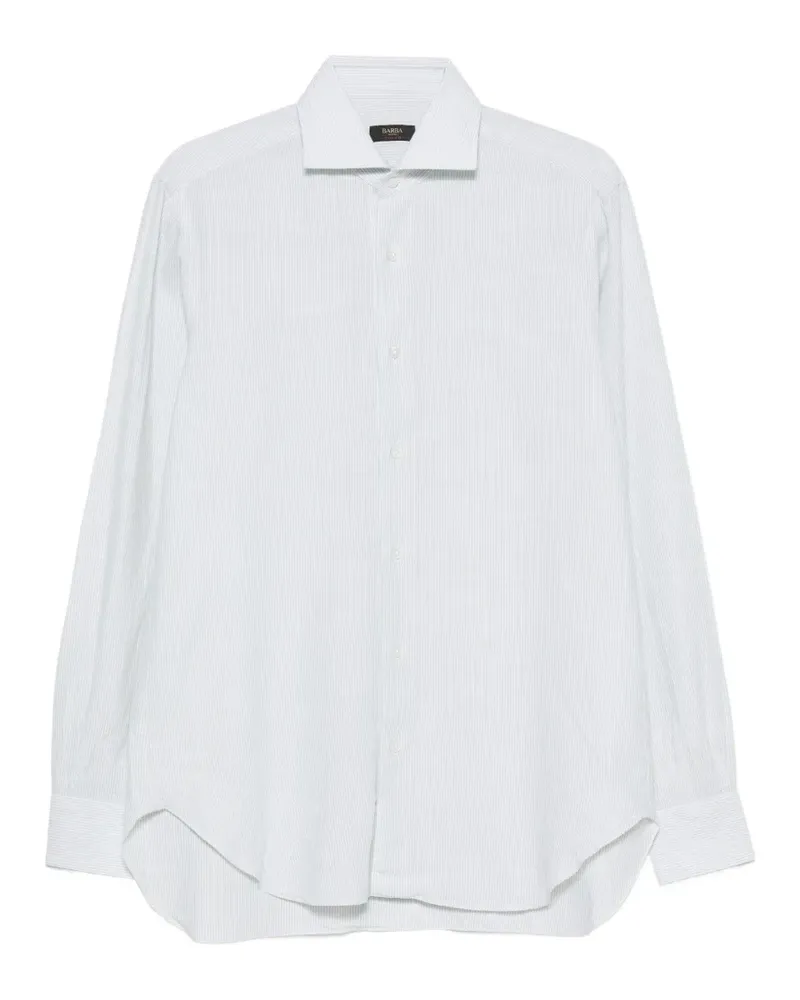 BARBA striped shirt - Weiß Weiß
