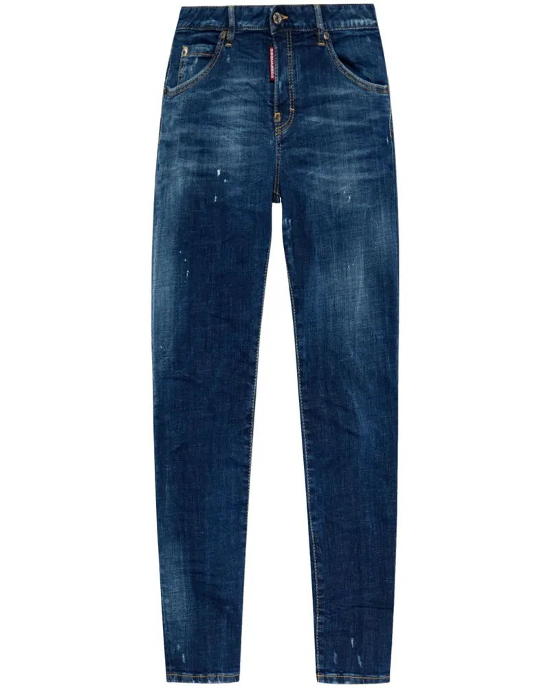 Dsquared2 Klassische Cropped-Jeans - Blau Blau