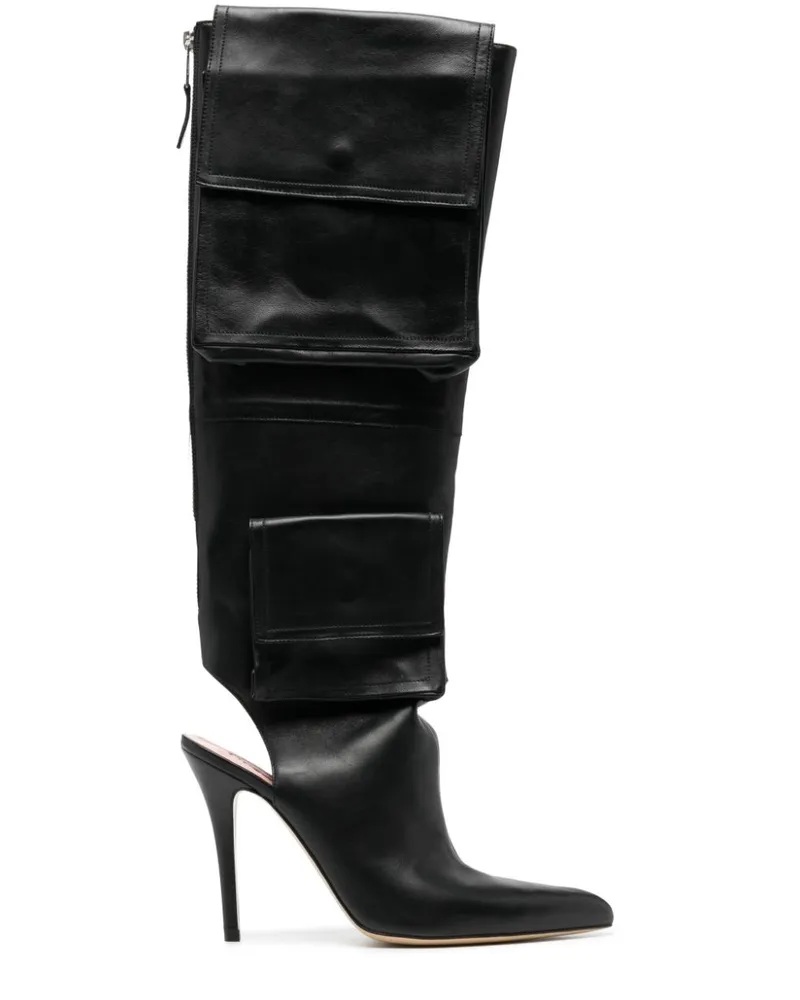 Natasha Zinko Cargo-Stiefel 115mm Schwarz