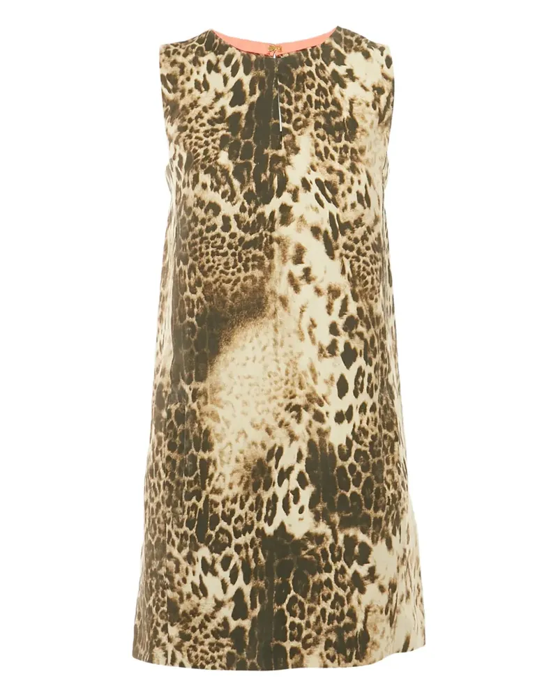 Maje Minikleid mit Leoparden-Print - Braun Braun