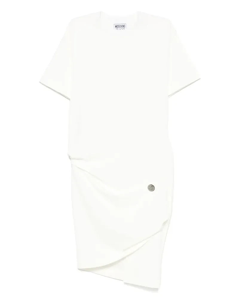 Moschino Kleid mit rundem Ausschnitt - Weiß Weiß