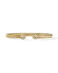 David Yurman 18kt Oval Cable Spiral Gelbgoldarmspange Gold