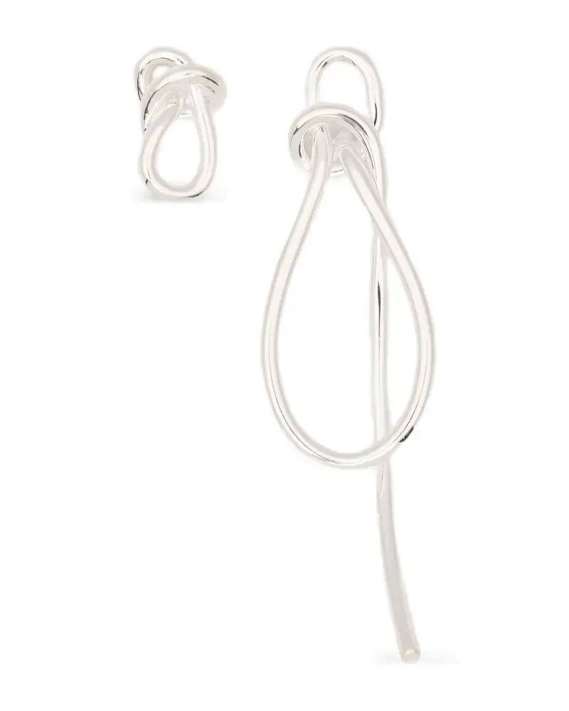 Completedworks Thread knot-detail earrings - Silber Silber