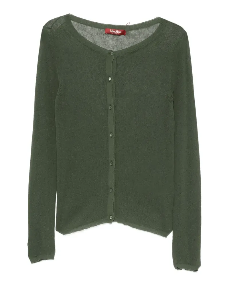 Max Mara Negozi Cardigan mit Knöpfen - Grün Grün