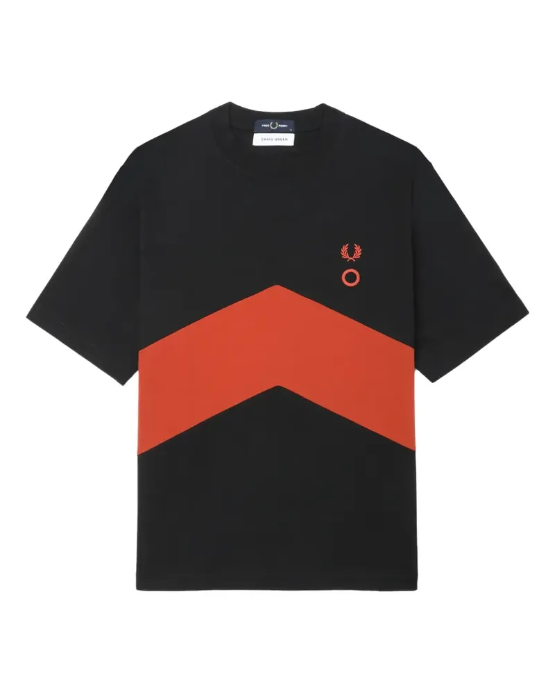 Fred Perry x Craig Green logo-detail T-shirt - Schwarz Schwarz