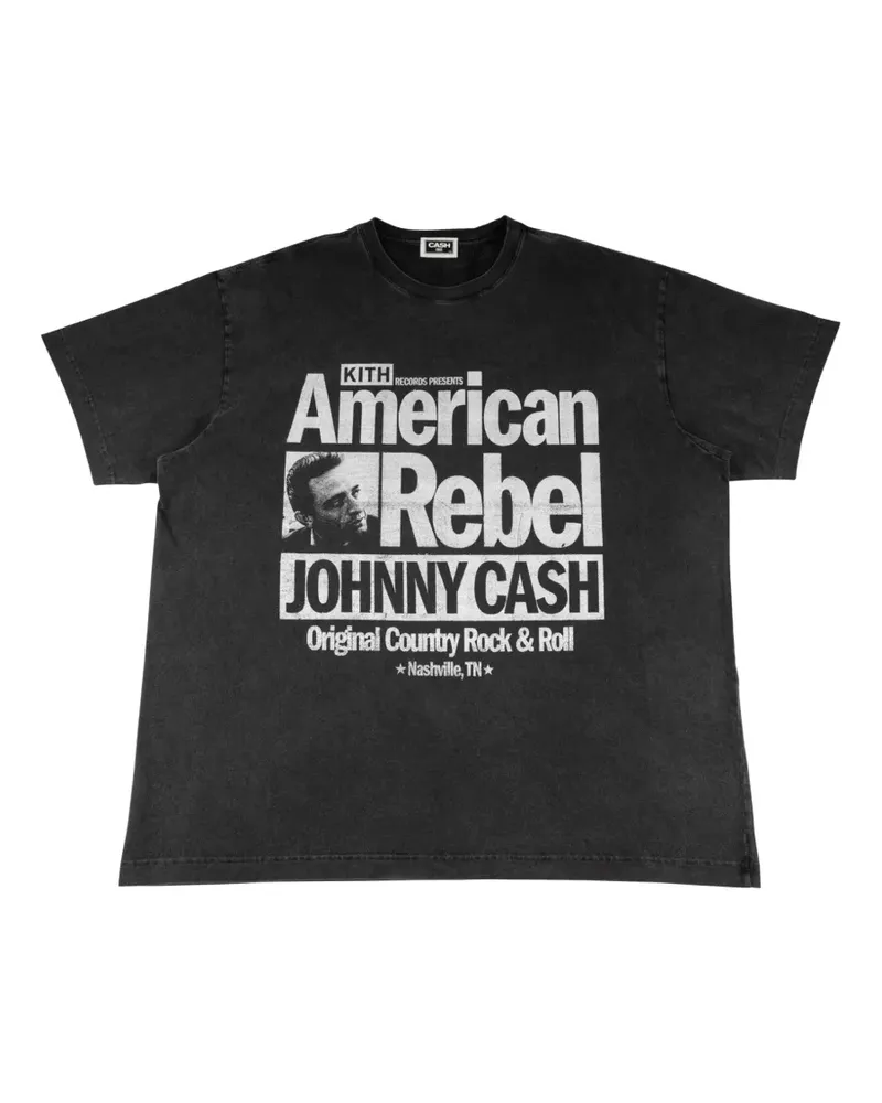 KITH x Johnny Cash American Rebel T-shirt - Schwarz Schwarz