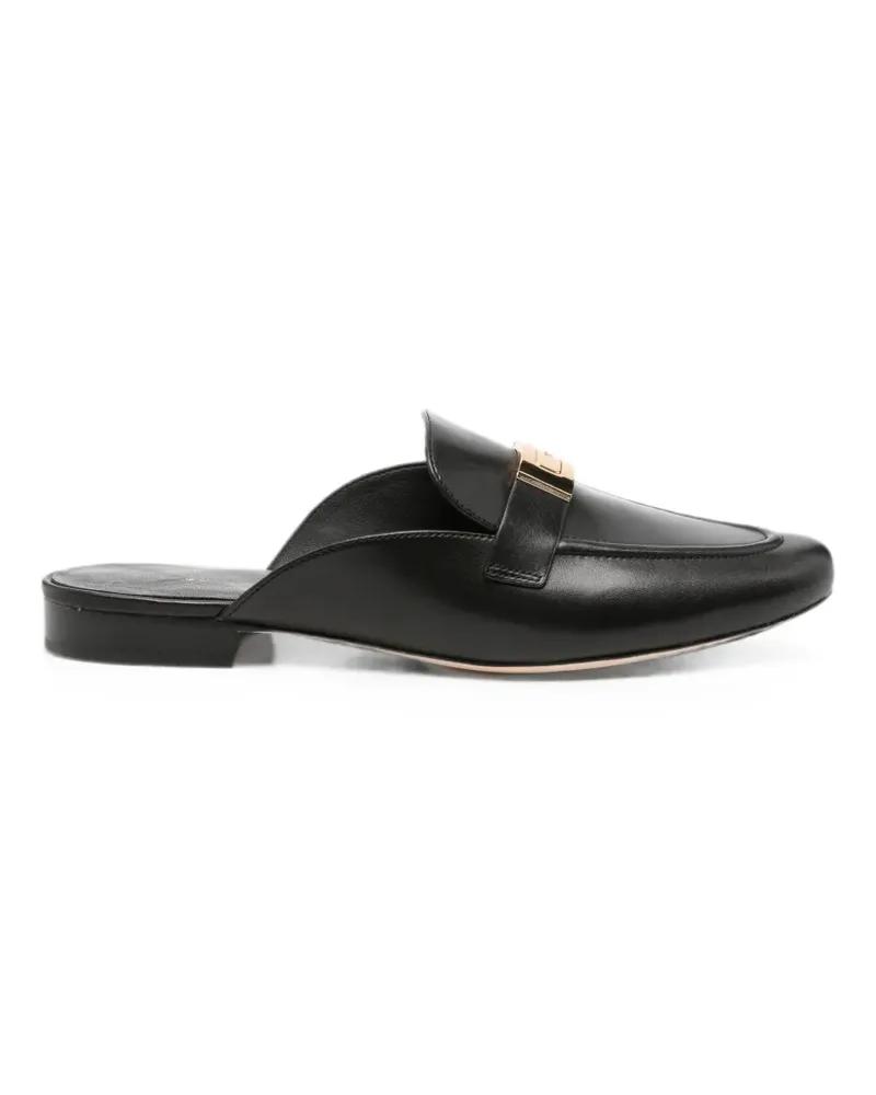 Tory Burch Leelee logo-plaque mules - Schwarz Schwarz