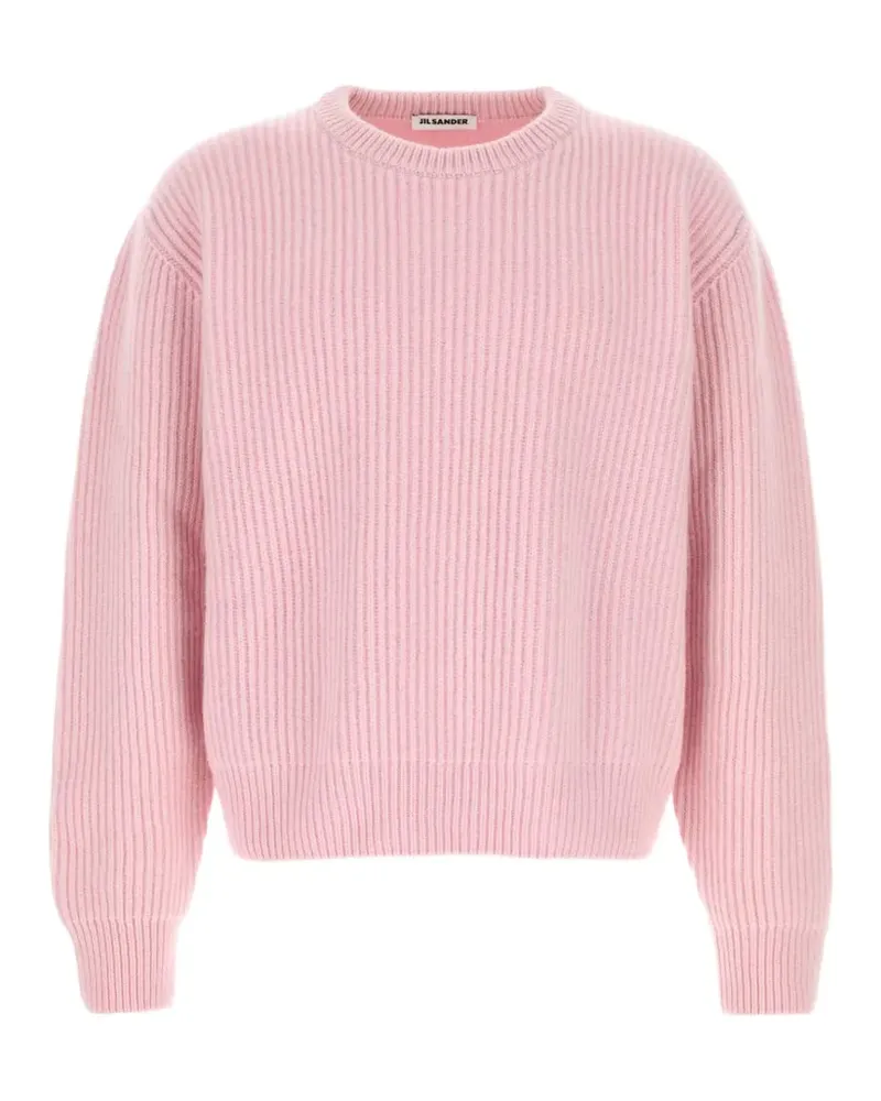Jil Sander Gerippter Strickpullover - Rosa Rosa