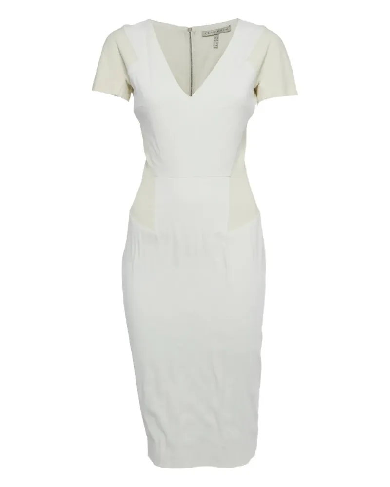 Victoria Beckham short-sleeve midi dress - Weiß Weiß