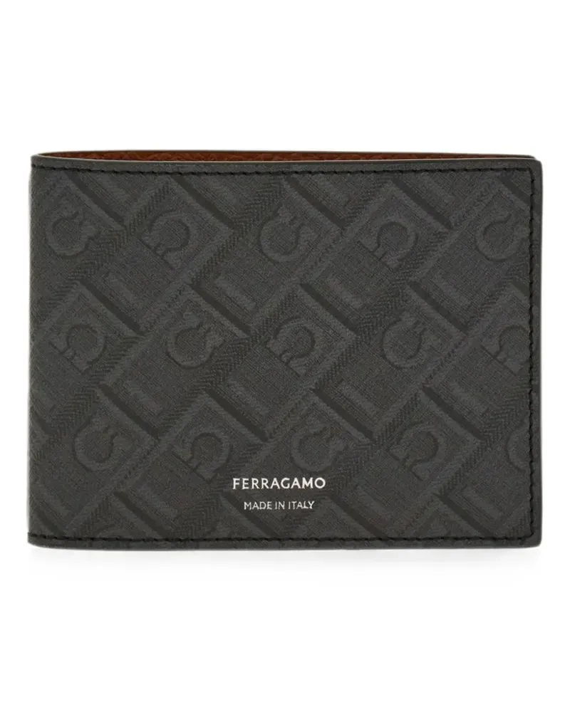 Ferragamo Portemonnaie mit Monogrammmuster - Grau Grau