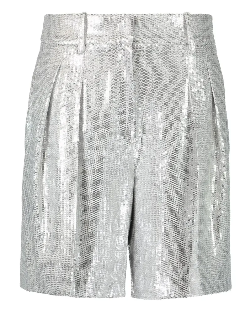 Michael Kors sequinned tailored shorts - Silber Silber