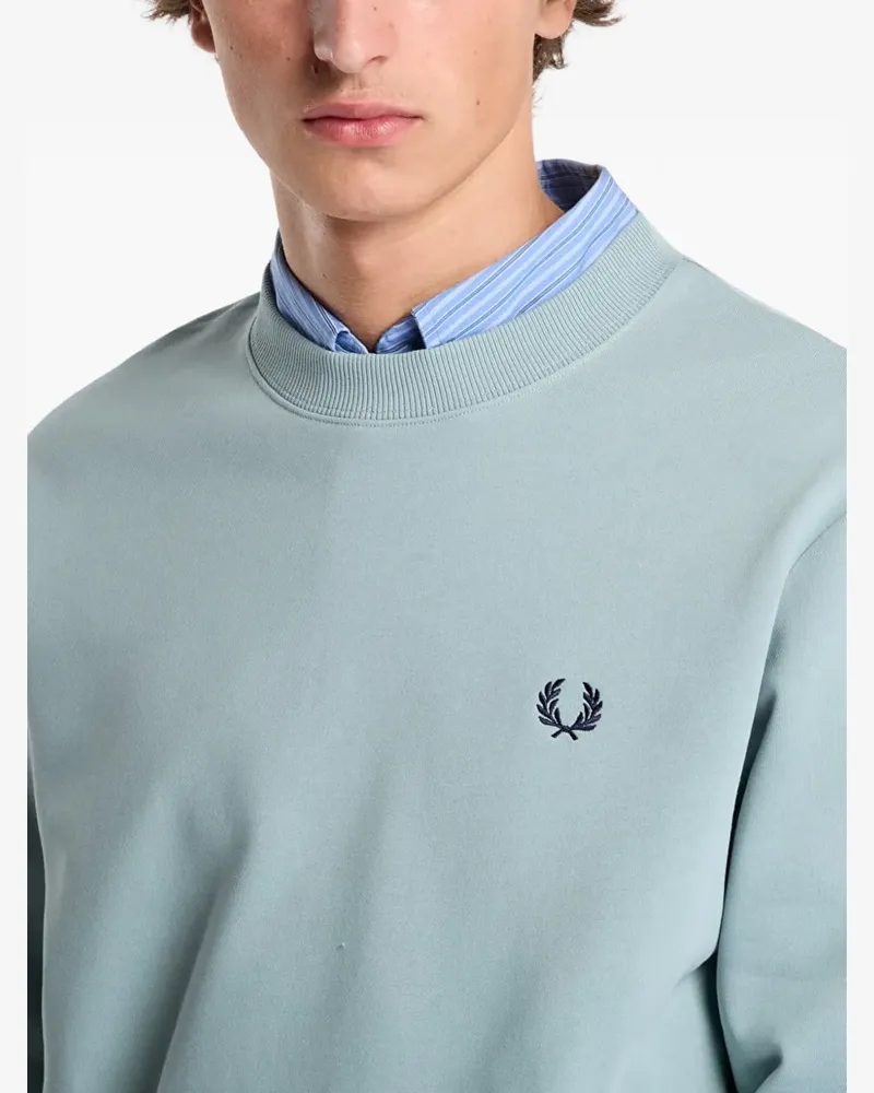 Fred Perry Sweatshirt mit Logo-Stickerei - Blau Blau