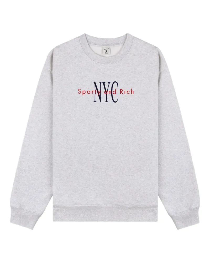 SPORTY & RICH Klassisches Sweatshirt - Grau Grau