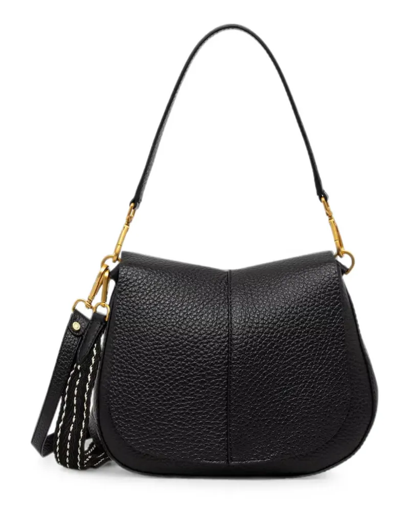 Gianni Chiarini Helena Round grainy-leather tote bag - Schwarz Schwarz