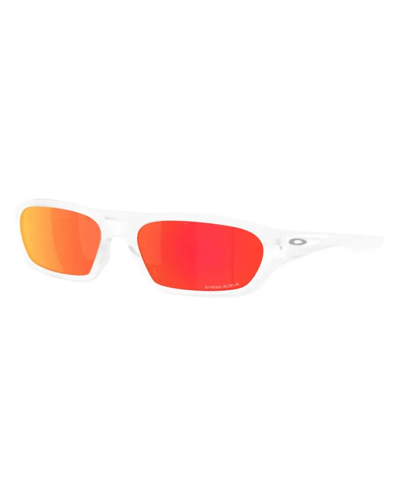 Oakley rectangle-frame sunglasses - Weiß Weiß