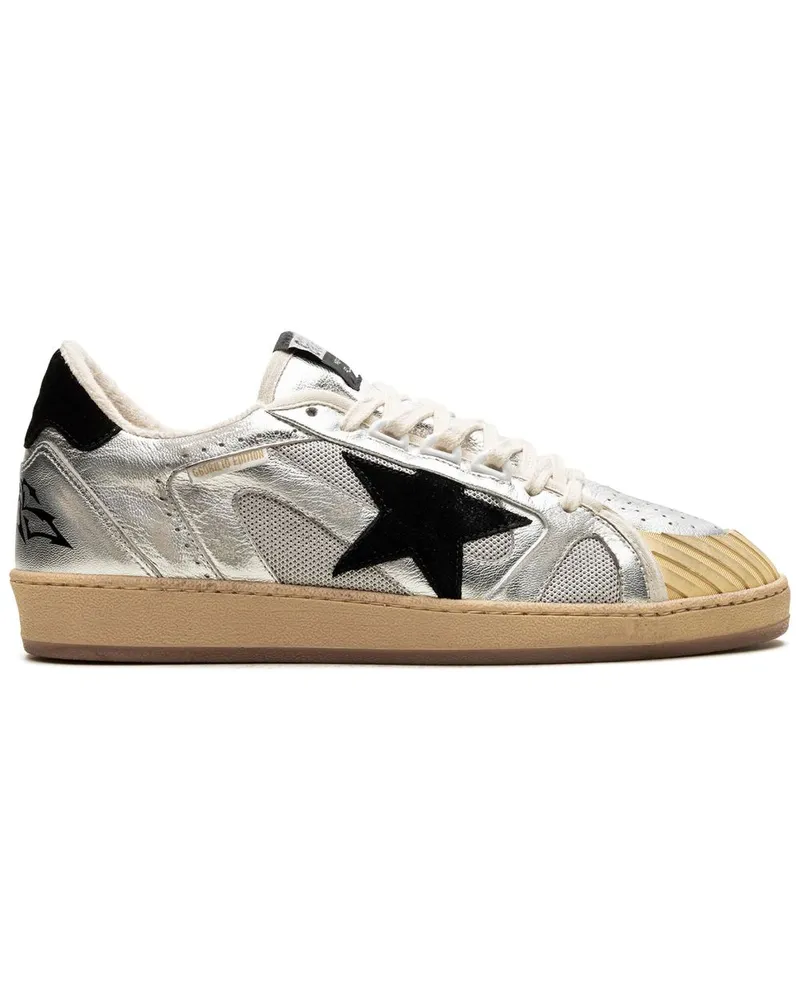 Golden Goose Ball Star "Silver/Black" Sneakers - Grau Grau