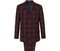 Karierter Anzug - Violett