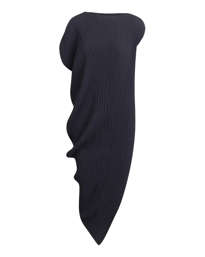 Issey Miyake Leaf Pleates asymmetrisches Kleid - Blau Blau