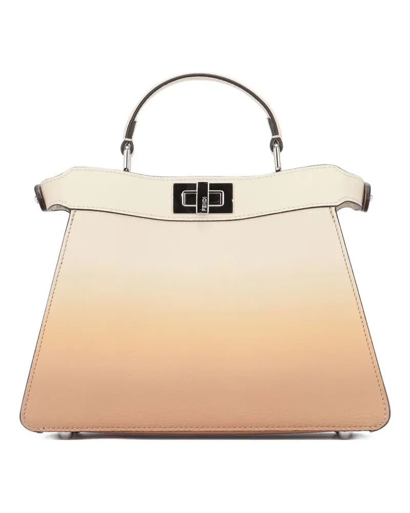 Fendi small Peekaboo gradient-effect tote bag - Nude Nude