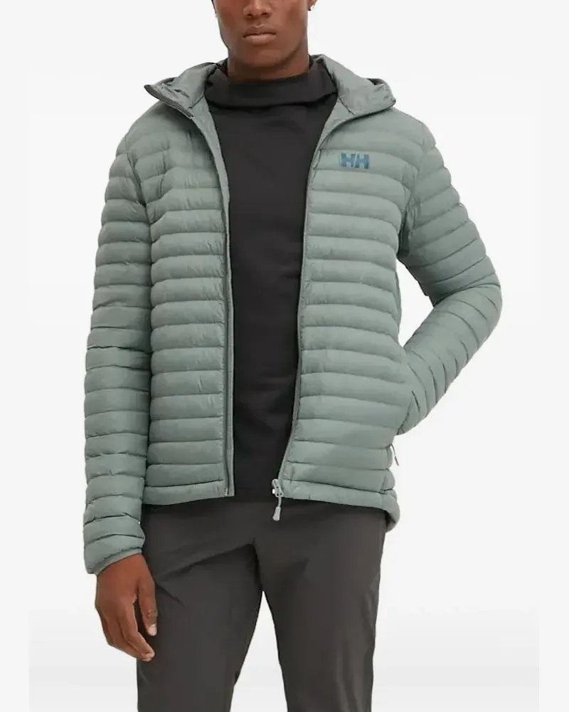 Helly Hansen Gesteppte Kapuzenjacke - Grün Grün