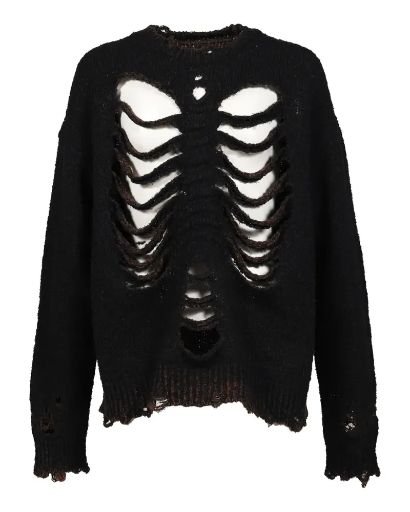 Doublet distressed-effect sweater - Schwarz Schwarz
