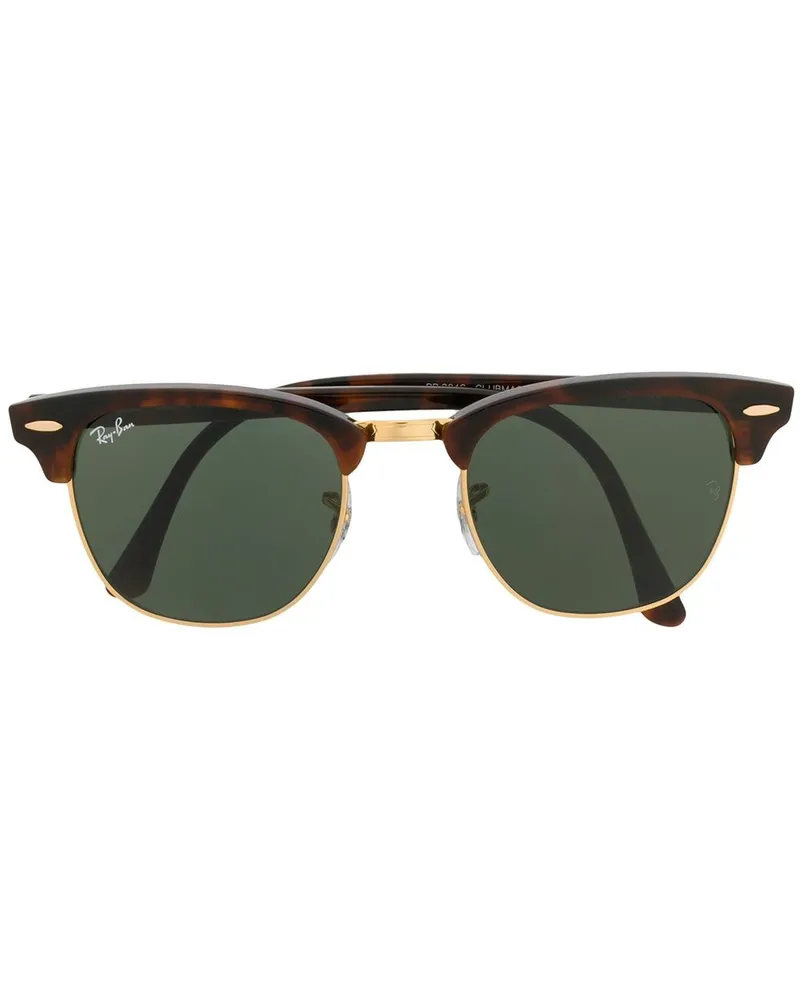 Ray Ban Sonnenbrille mit breitem Gestell - Braun Braun