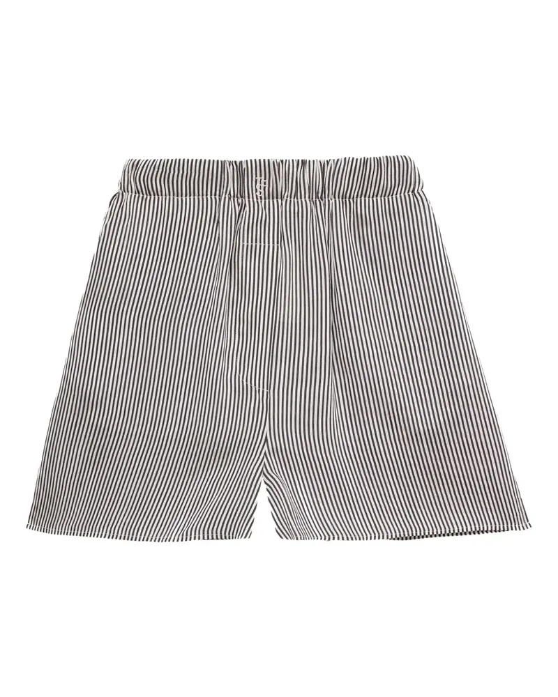 FRANKIE Shop Gestreifte Lui Boxershorts - Weiß Weiß