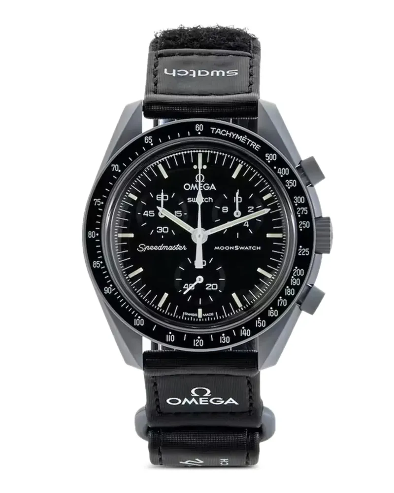 Swatch x Omega Bioceramic Moon Mission to the Moon Armbanduhr 42mm - Schwarz Schwarz