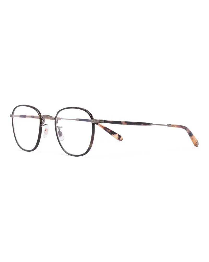 Garrett Leight Brille mit rundem Gestell - Braun Braun