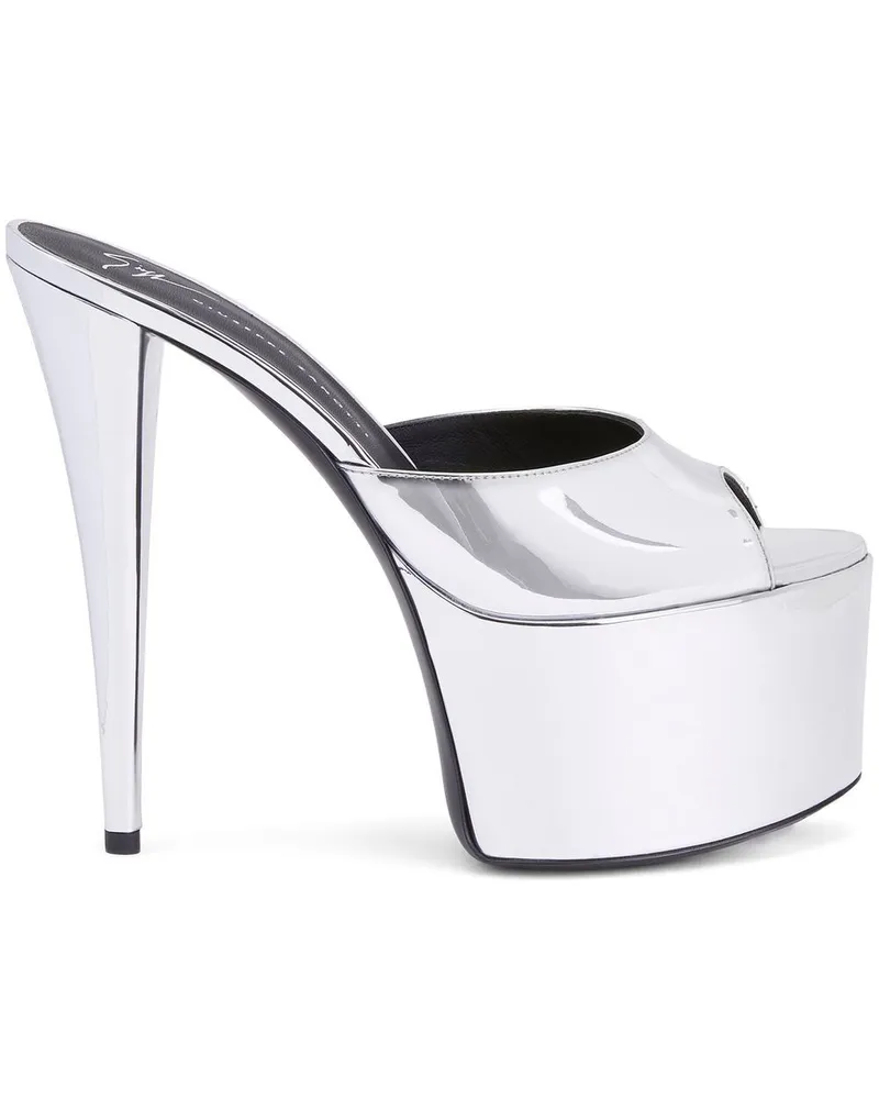 Giuseppe Zanotti Gz Aida Sandalen 150mm Silber