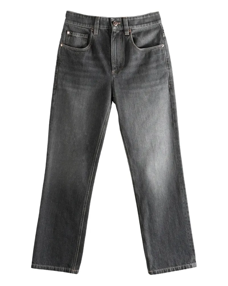 Brunello Cucinelli five-pocket jeans - Schwarz Schwarz