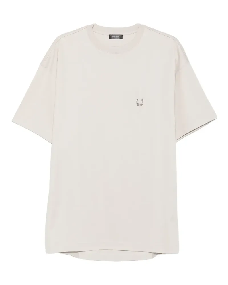 Thierry Mugler Besticktes T-Shirt - Nude Nude