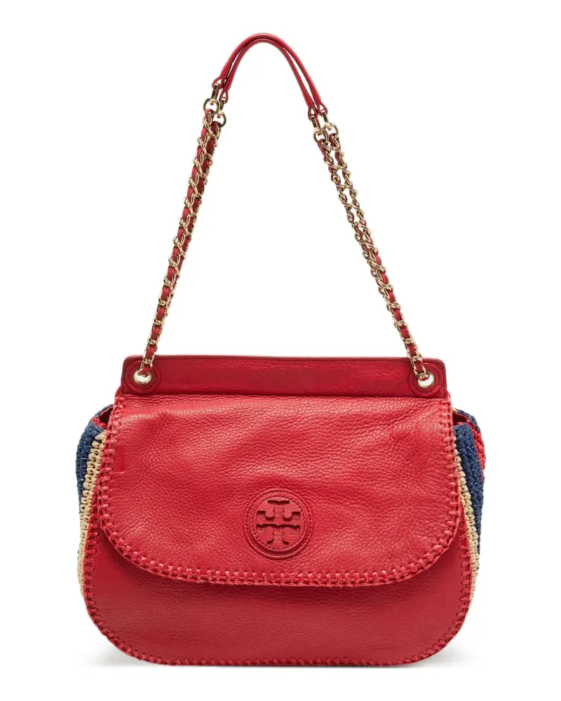 Tory Burch Marion Schultertasche mit Ziernähten - Rot Rot