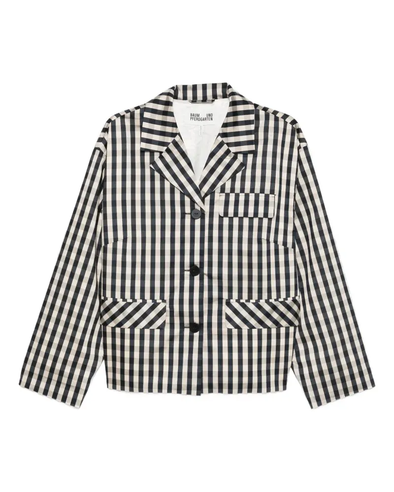 Baum und Pferdgarten Bani gingham-pattern jacket - Blau Blau