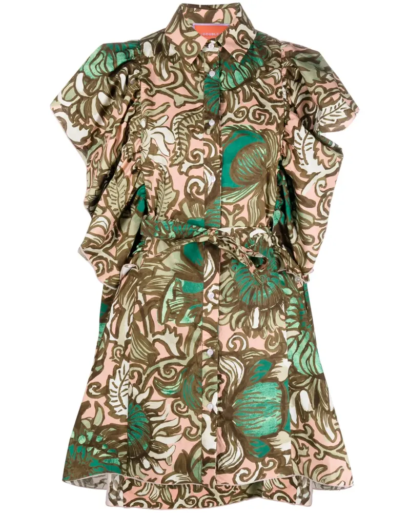 La DoubleJ Kleid mit Rüschendetail - Grün Grün