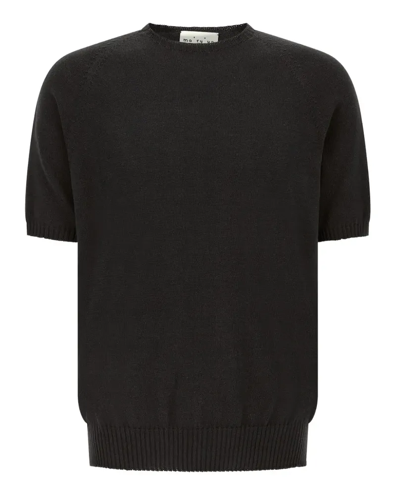 MA'RY'YA short-sleeve knitted T-shirt - Schwarz Schwarz