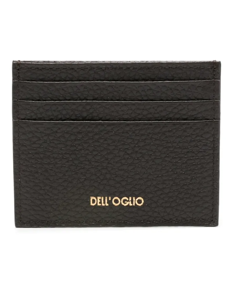 Dell'oglio Kartenetui aus gekörntem Leder - Braun Braun