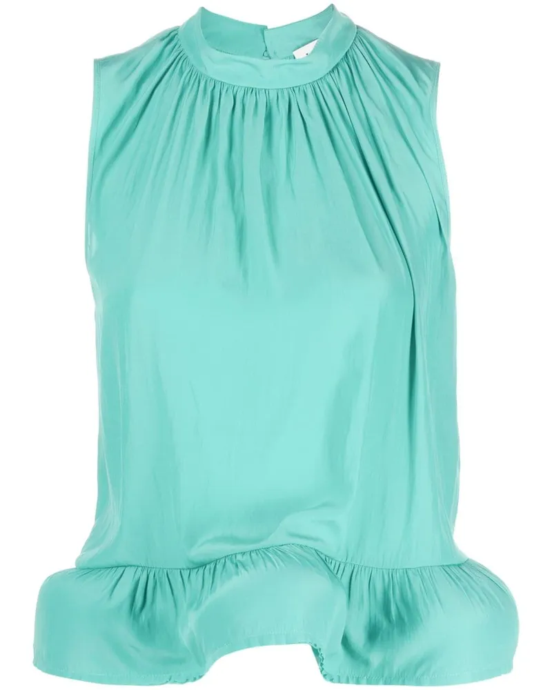 Lanvin Bluse mit Volants - Grün Grün