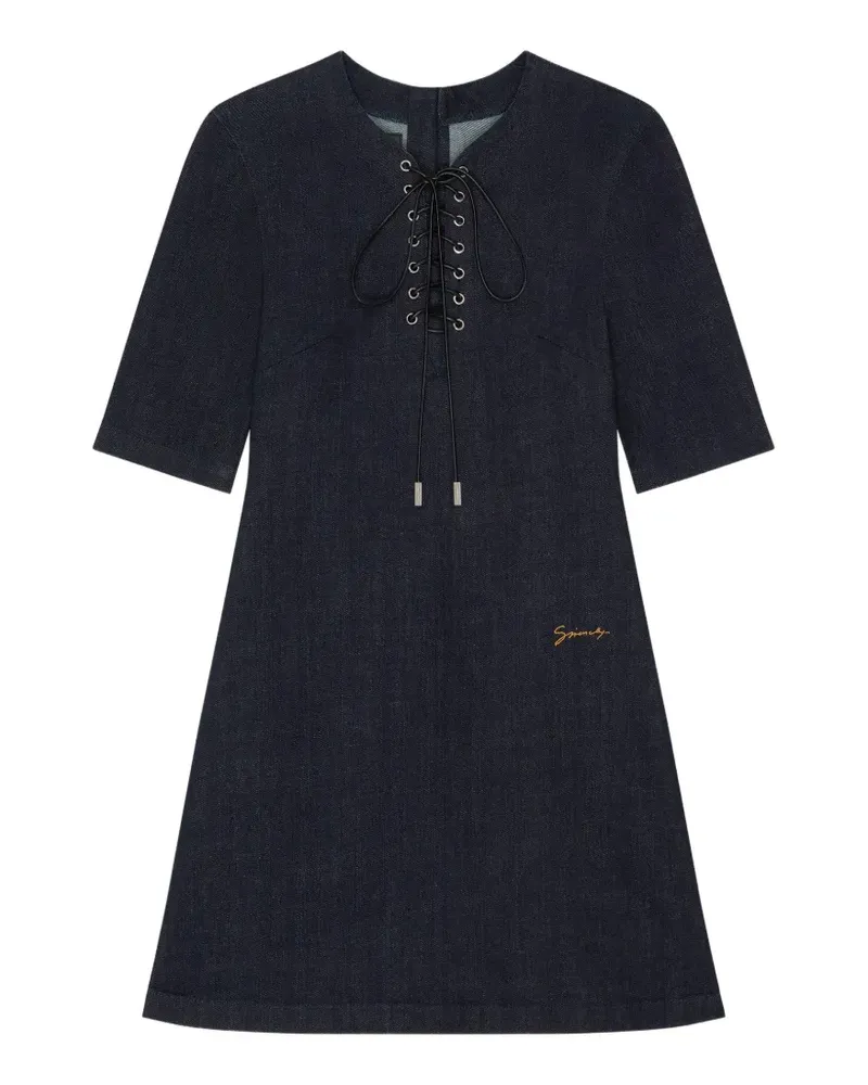 Givenchy Minikleid mit Schnürung - Blau Blau
