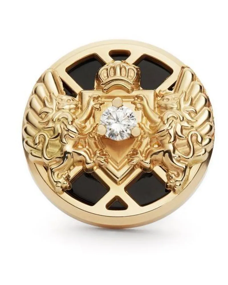 Balmain 18kt Gelbgoldohrstecker mit Diamant Gold