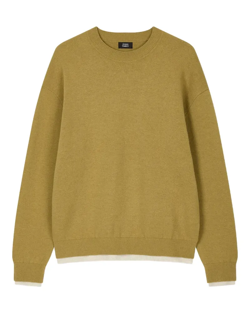 STUDIO TOMBOY Pullover mit rundem Ausschnitt - Gelb Gelb