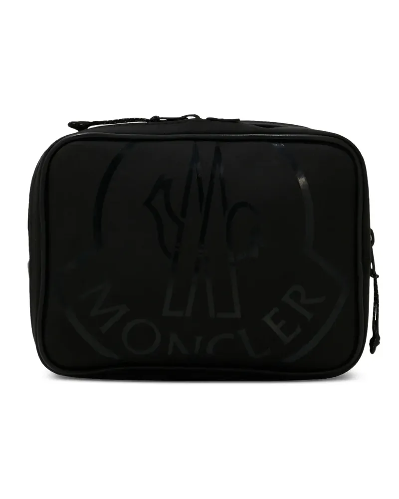 Moncler Kuriertasche mit Logo - Schwarz Schwarz