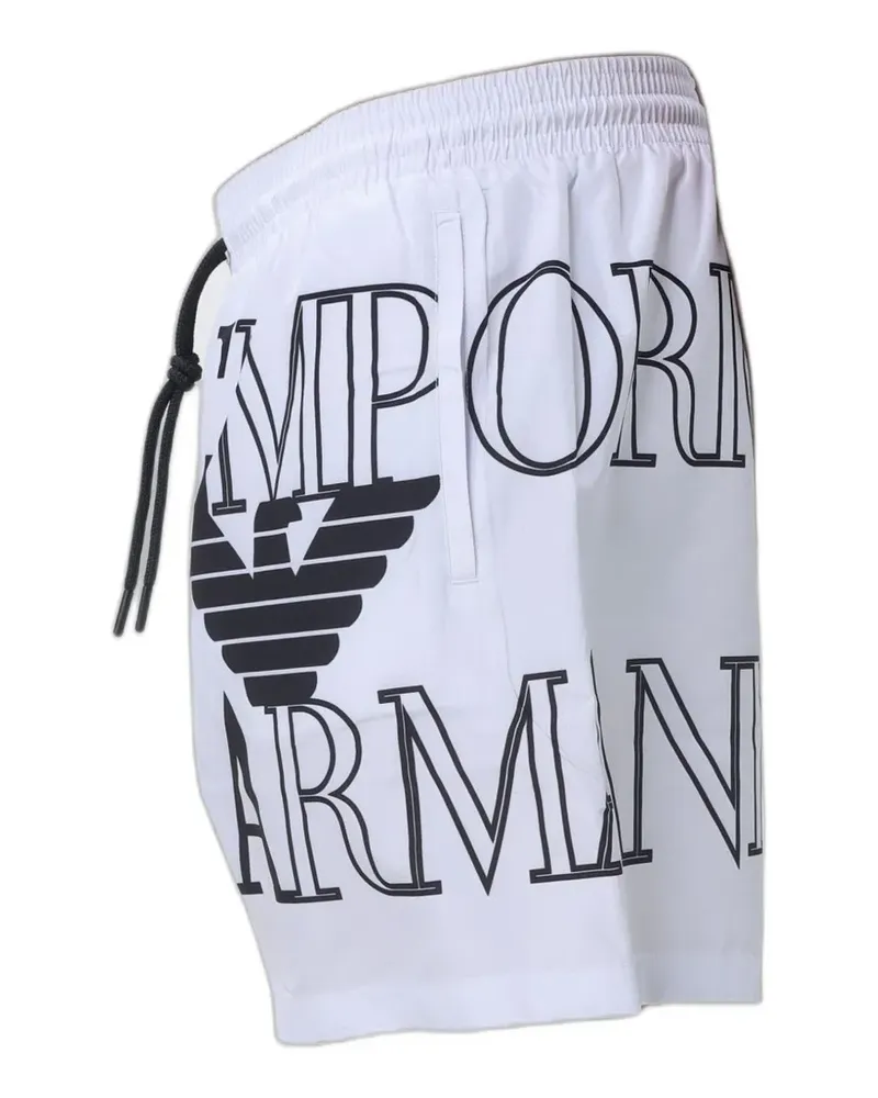 Emporio Armani logo-print swim shorts - Weiß Weiß