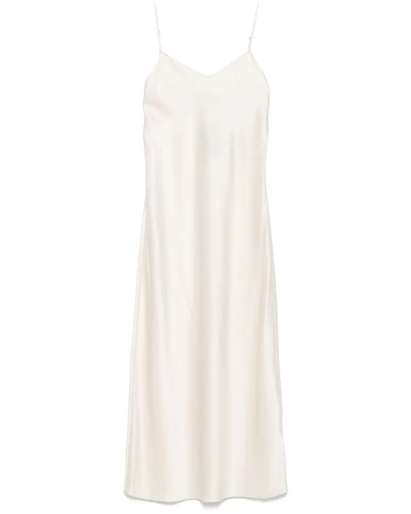 Ralph Lauren Midikleid mit Spaghettiträgern - Nude Nude