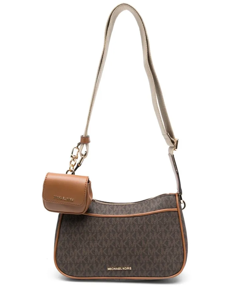 Michael Kors Umhängetasche mit Monogrammmuster - Braun Braun