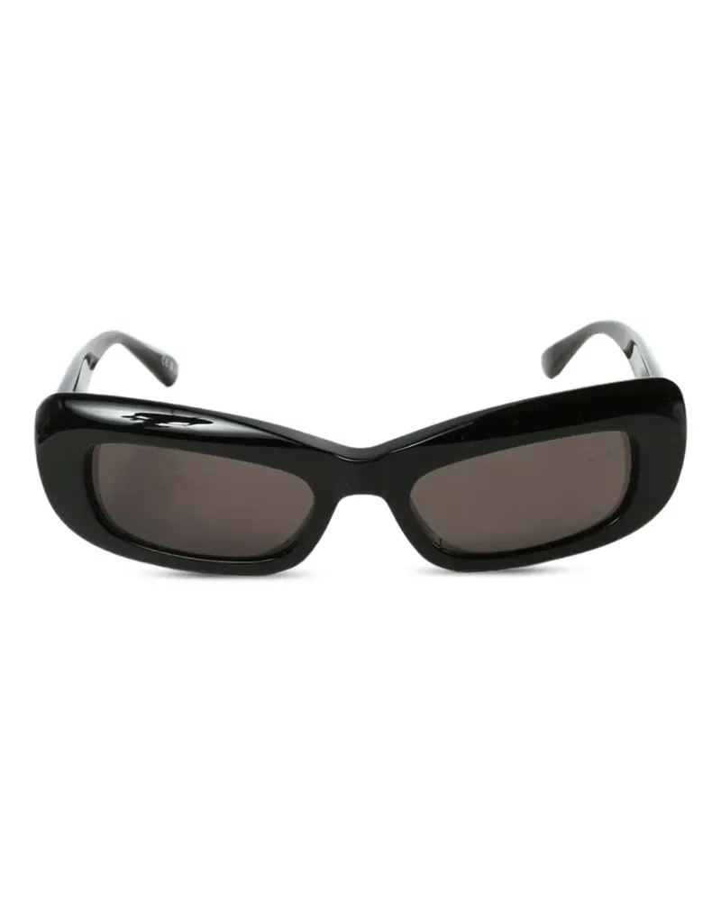 Balenciaga Sonnenbrille mit eckigem Gestell - Schwarz Schwarz