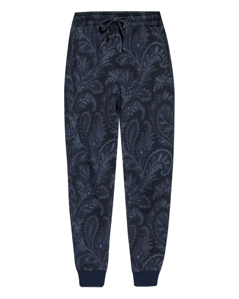 Etro Jogginghose mit Paisley-Print - Blau Blau