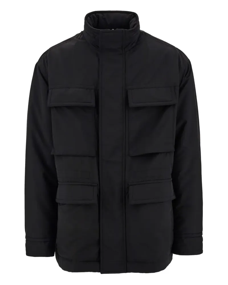 Ferragamo Jacke im Utility-Look - Schwarz Schwarz