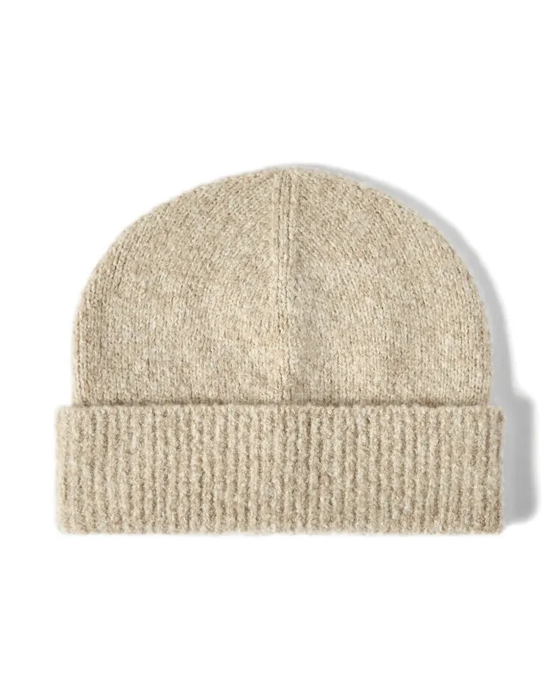 Brunello Cucinelli Gerippte Beanie aus Schurwolle, Seide und Kaschmir - Nude Nude