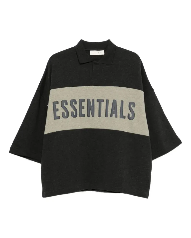 Fear of God Essentials logo-print polo-shirt - Grau Grau